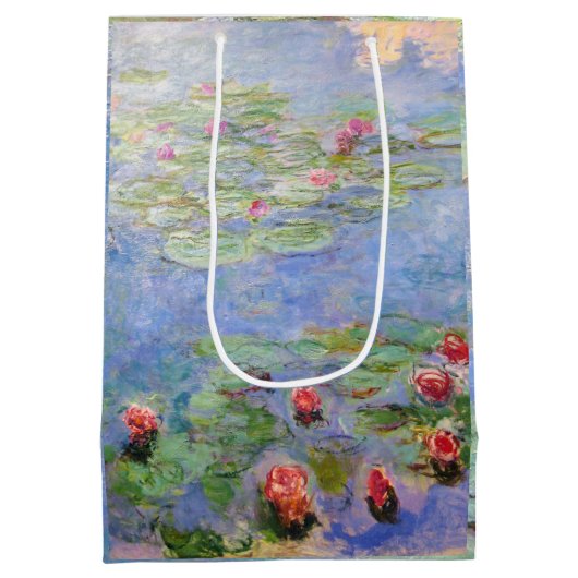 Claude Monet's Water Lilies Medium Cadeauzakje (Achterkant)