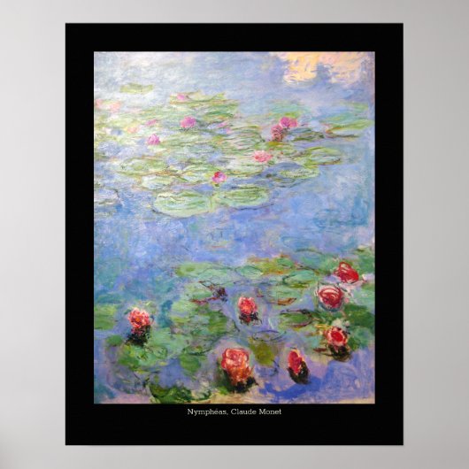 Claude Monet's Water Lilies Poster (Voorkant)