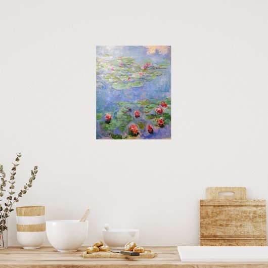 Claude Monet's Water Lilies Poster (Keuken)