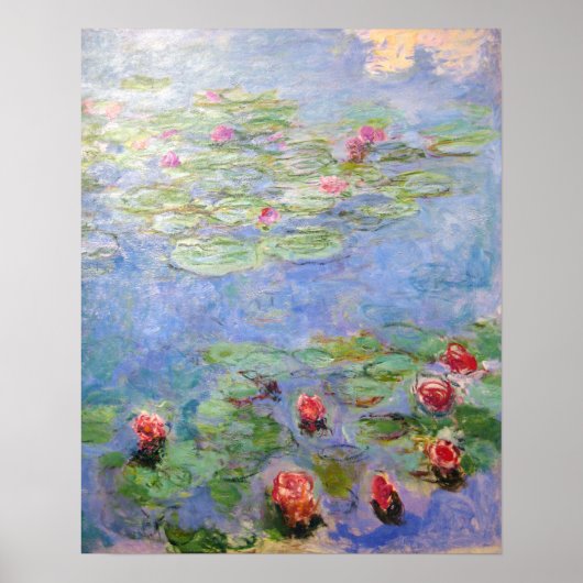 Claude Monet's Water Lilies Poster (Voorkant)