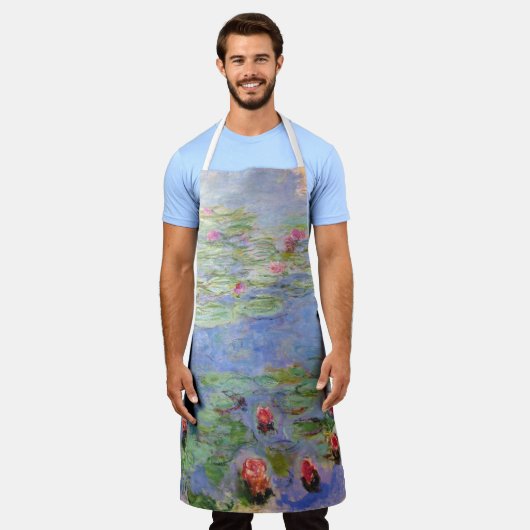 Claude Monet's Water Lilies Schort (Gedragen)