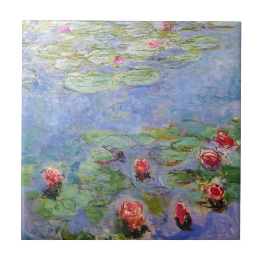 Claude Monet's Water Lilies Tegeltje (Voorkant)