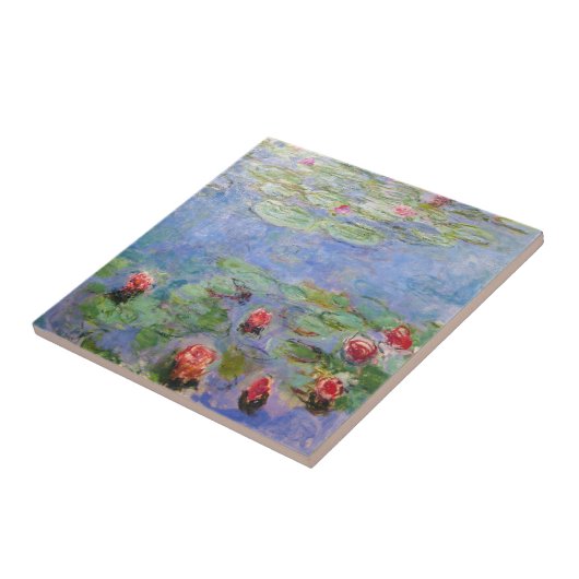 Claude Monet's Water Lilies Tegeltje (Zijkant)