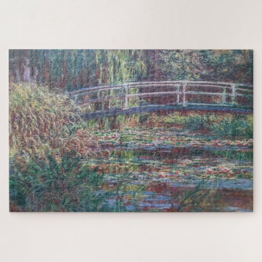 Claude Monets Waterlellevijver, Symfonie in Roze  Legpuzzel (Horizontaal)
