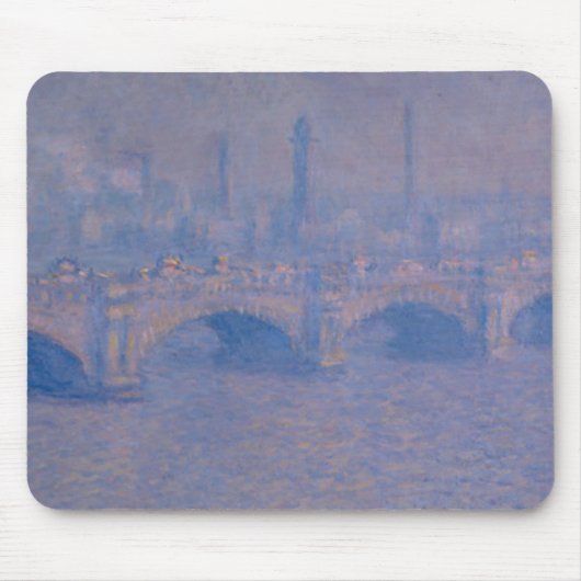 Claude Monet's Waterloorbrug Muismat (Voorkant)