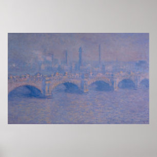 Claude Monet's Waterloorbrug Poster