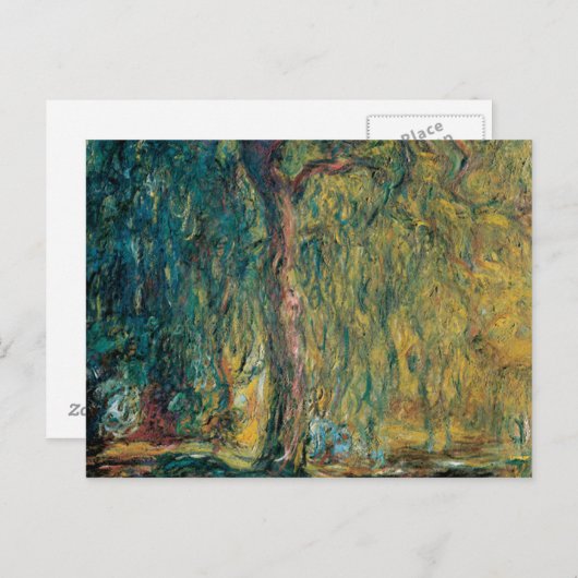 Claude Monet's weeping Willow Briefkaart (Voorkant / Achterkant)