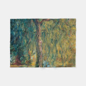 Claude Monet's weeping Willow Fleece Deken (Voorkant (Horizontaal))