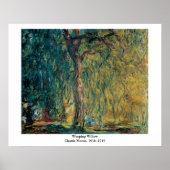 Claude Monet's weeping Willow Poster (Voorkant)