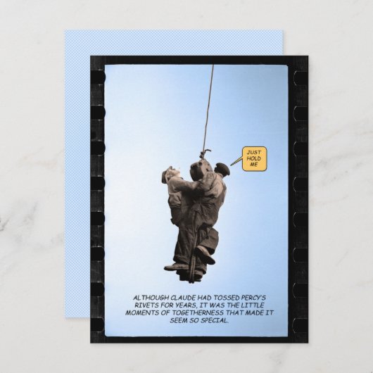 Claude & Percy's Intieme Moment Briefkaart (Voorkant / Achterkant)