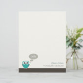 Claude the Little Owl  Letterhead Briefhoofd (Staand voorkant)