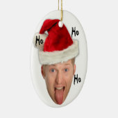 Claude's eerste kerstversiering!  Ho Ho Ho Keramisch Ornament (Rechts)