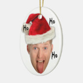 Claude's eerste kerstversiering!  Ho Ho Ho Keramisch Ornament (Links)