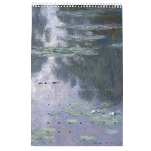 Claudes Monet Kalender (Mar 2026)