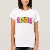Claudi periodiek table name shirt (Voorkant)