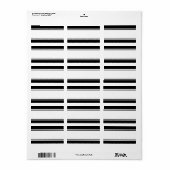 Claudia-Adresetiketten Etiket (Full Sheet)