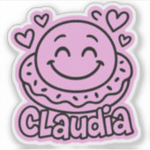 Claudia Doodle Emoji 2 Sticker (Voorkant)