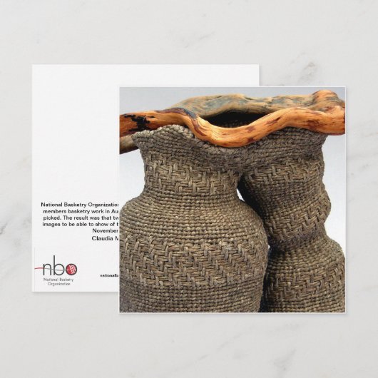 Claudia Mullek, huwelijk Notitiekaartje (Voorkant / Achterkant)