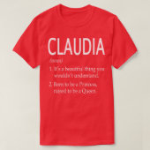 Claudia Naam Gift 121 T-shirt (Design voorkant)