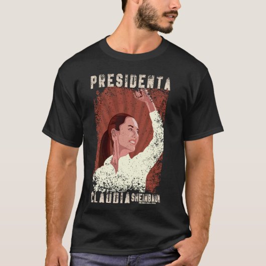 Claudia Sheinbaum Presidenta 2024 T-shirt (Voorkant)