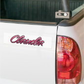 Claudia vervaagde roze Aufkleber Sticker (Op Truck)