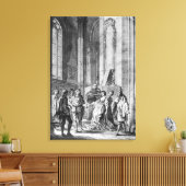 Claudio beschuldigde Hero van trouw Canvas Afdruk (Insitu (Woonkamer))