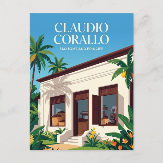 Claudio Corallo Chocoladefabriek Briefkaart (Voorkant)