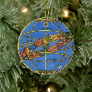 Claudius Ptolemaeus Astronoom,  hemels Keramisch Ornament