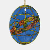 Claudius Ptolemaeus Astronoom, hemels Keramisch Ornament (Rechts)