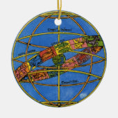Claudius Ptolemaeus Astronoom,  hemels Keramisch Ornament (Voorkant)