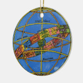 Claudius Ptolemaeus Astronoom,  hemels Keramisch Ornament (Links)