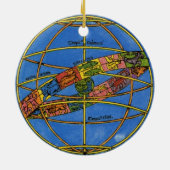 Claudius Ptolemaeus Astronoom,  hemels Keramisch Ornament (Achterkant)