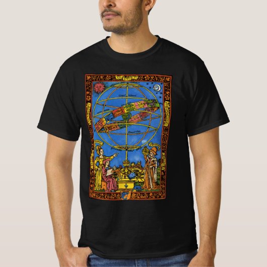 Claudius Ptolemaeus Astronoom, hemels T-shirt (Voorkant)