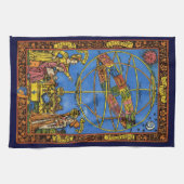 Claudius Ptolemaeus Astronoom,  hemels Theedoek (Horizontaal)