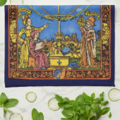 Claudius Ptolemaeus Astronoom, Vintage Hemellich Theedoek (Gevouwen)