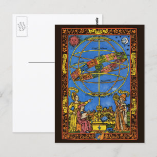 Claudius Ptolemaeus Astronoom, Vintage Hemellicham Briefkaart