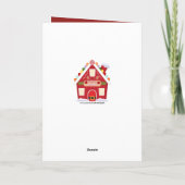 Claus Bakery-kerstkaart Feestdagen Kaart (Achterkant)