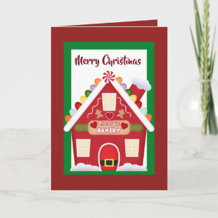 Claus Bakery-kerstkaart Feestdagen Kaart