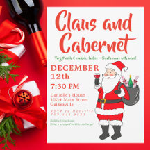 Claus & Cabernet Dames Wijn Nacht Kerstfeest