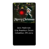 Claus Cookie 2 kerstAdresetiketten Etiket (Voorkant)