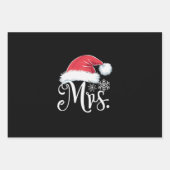 Claus Couples Matching Kerstpyjama Santa Inpakpapier Vel (Voorkant)