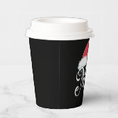 Claus Couples Matching Kerstpyjama Santa Papieren Bekers (Rechts)