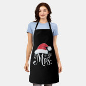 Claus Couples Matching Kerstpyjama Santa Schort (Gedragen)