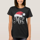 Claus Couples Matching Kerstpyjama Santa T-shirt (Voorkant)