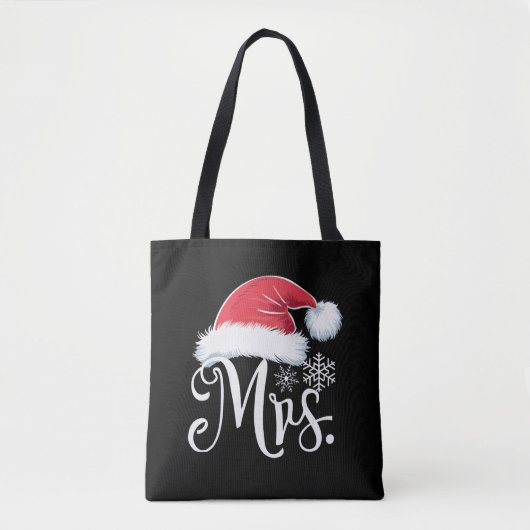 Claus Couples Matching Kerstpyjama Santa Tote Bag (Voorkant)