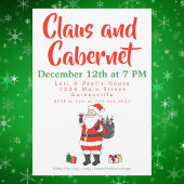 Claus en Cabernet Kerstfeest Feestdagenkaart