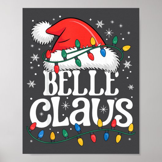 Claus Funny Xmas Christmas Grandma Holiday Style Poster (Voorkant)
