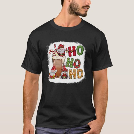 Claus Kerstmis Ho ho ho ho T-shirt (Voorkant)