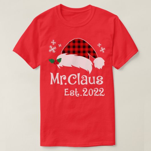 Claus & Mrs Claus Est T-shirt (Design voorkant)