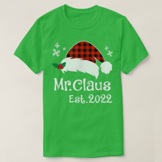 Claus & Mrs Claus Est T-shirt (Design voorkant)